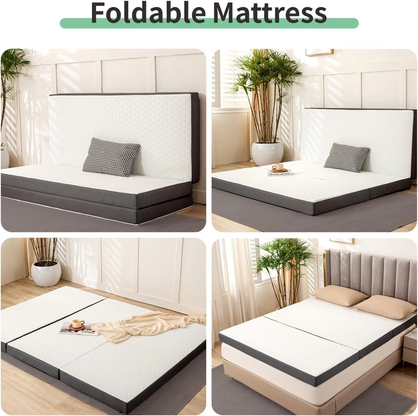 3/4 Inch Tri-Fold Mattress