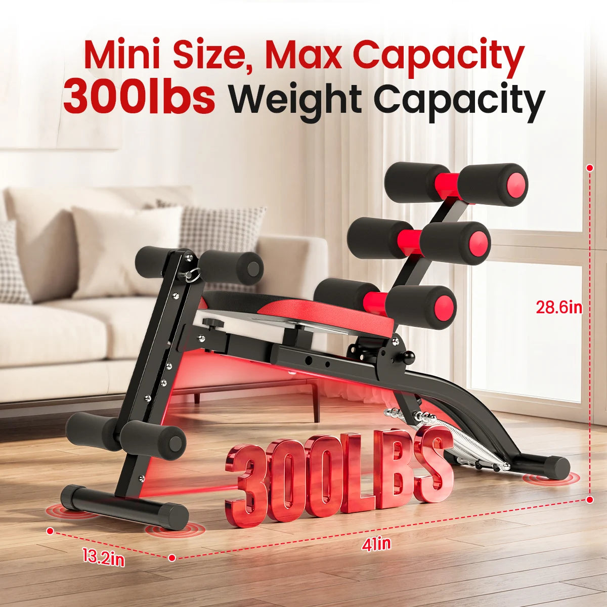 6 In 1 Adjustable Ab Bench