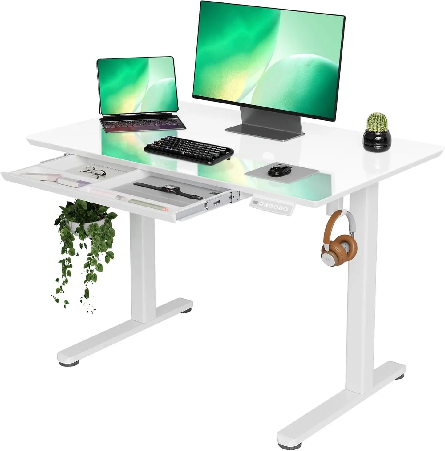 Glass Standing Desk