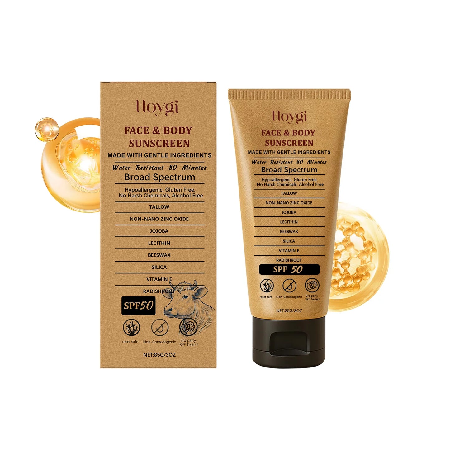 Beef Tallow Sunscreen Cream