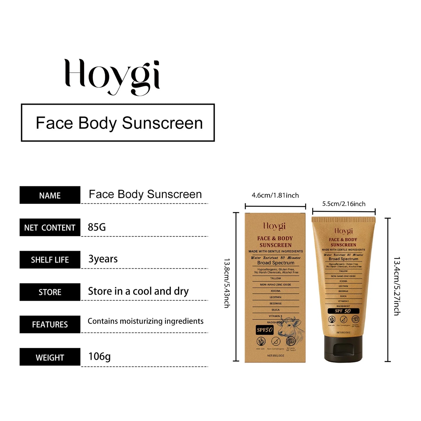 Beef Tallow Sunscreen Cream