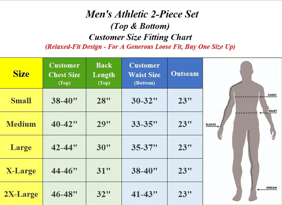 Men’s 2 Piece Athletic Set