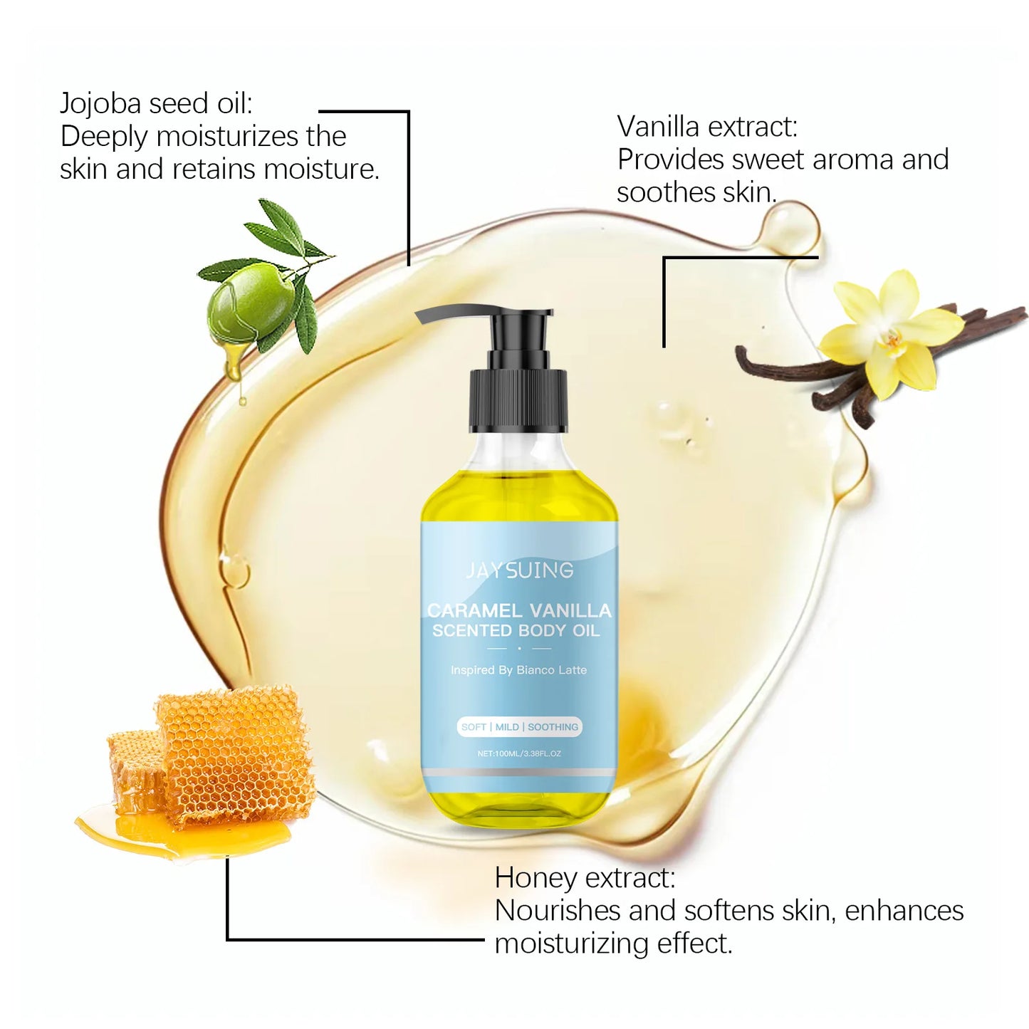 Vanilla Body Massage Oil
