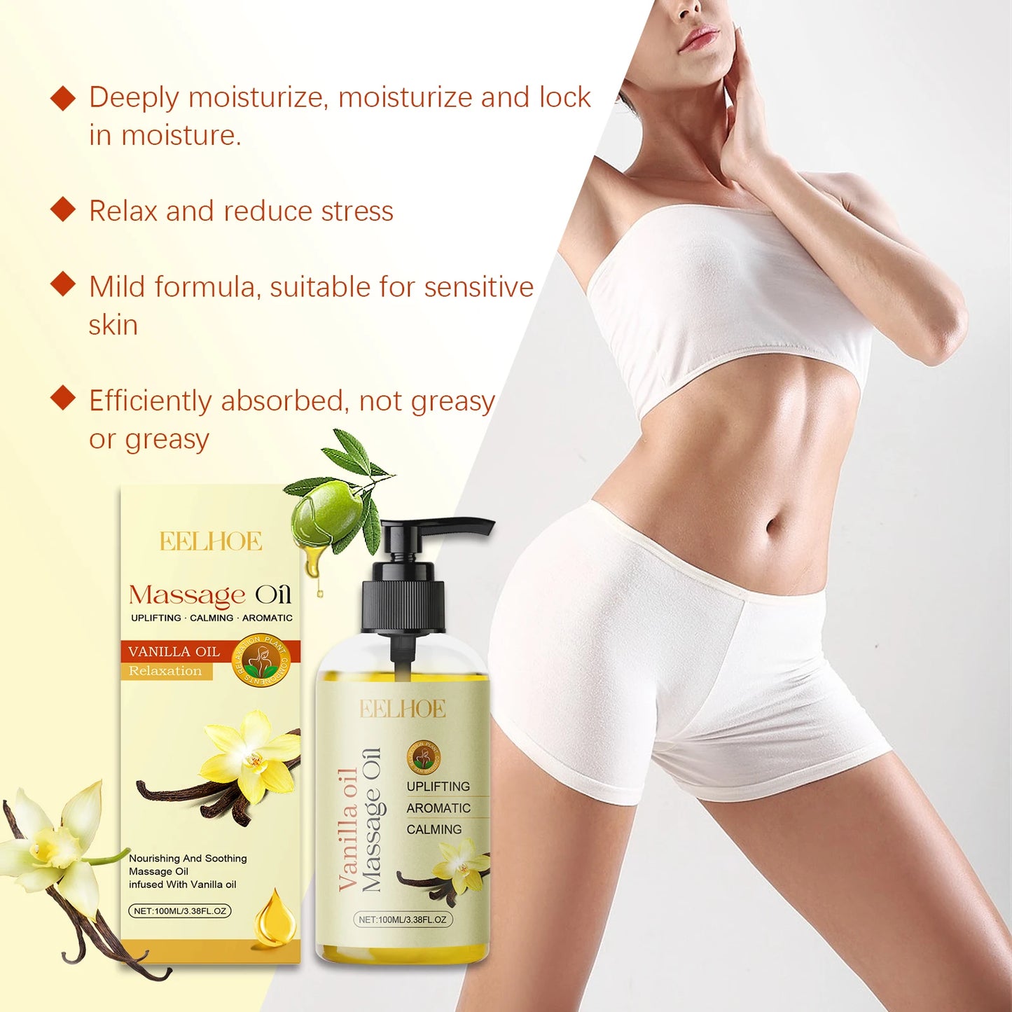 Vanilla Body Massage Oil