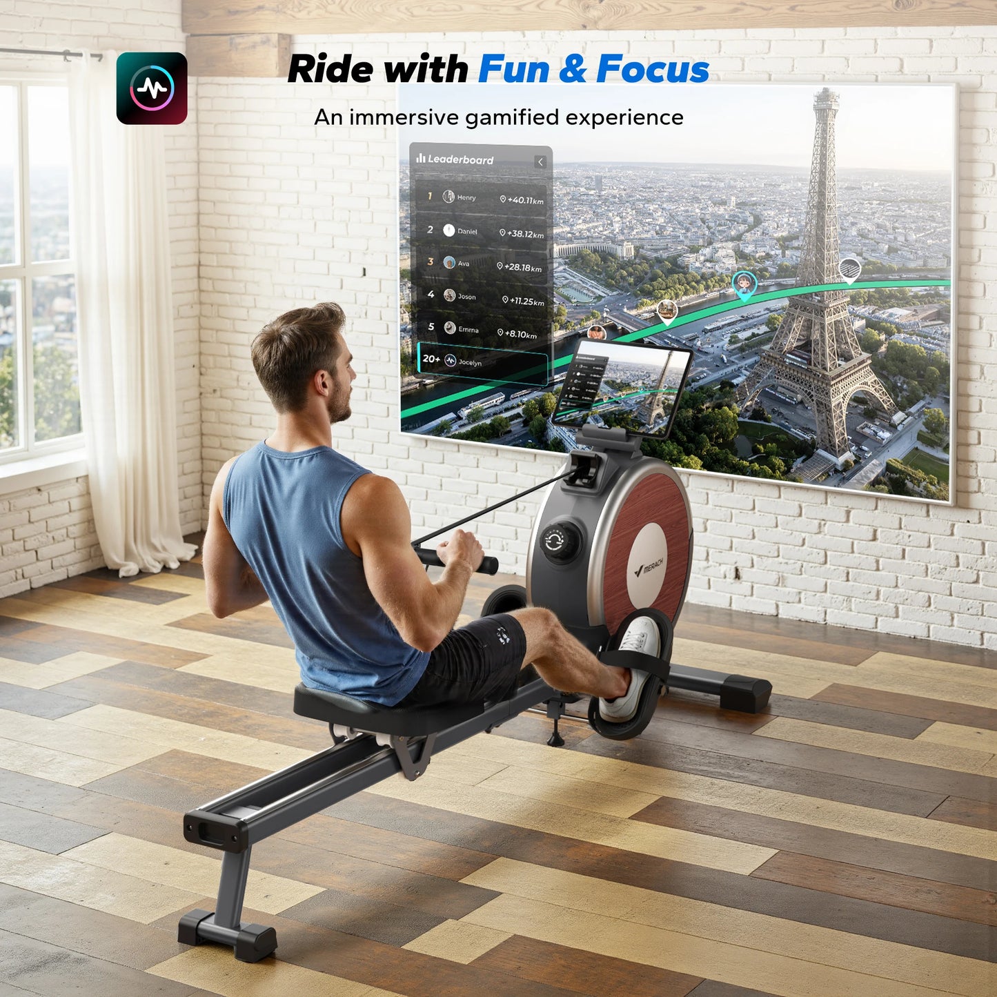 Magnetic Rower Machine