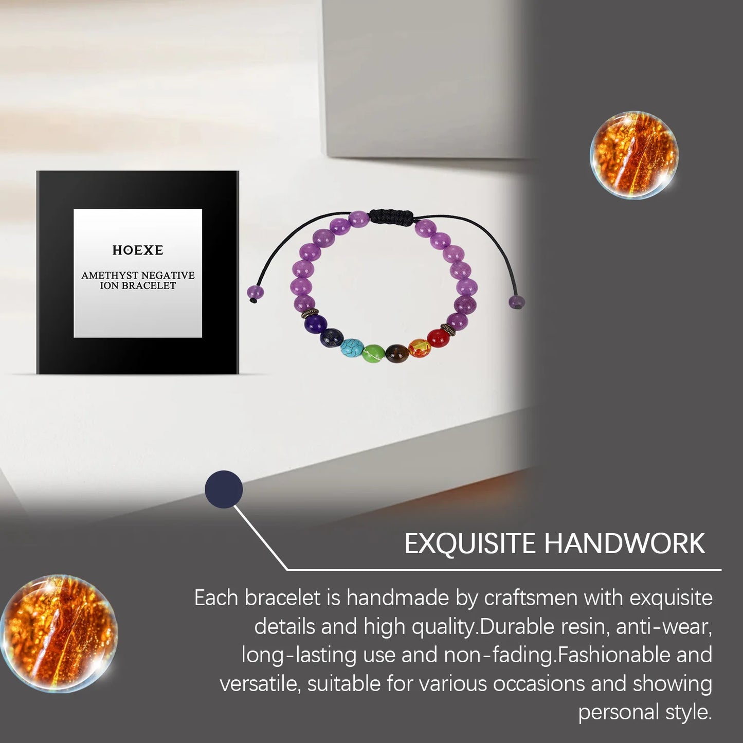 7 Chakra Beaded Bracelet