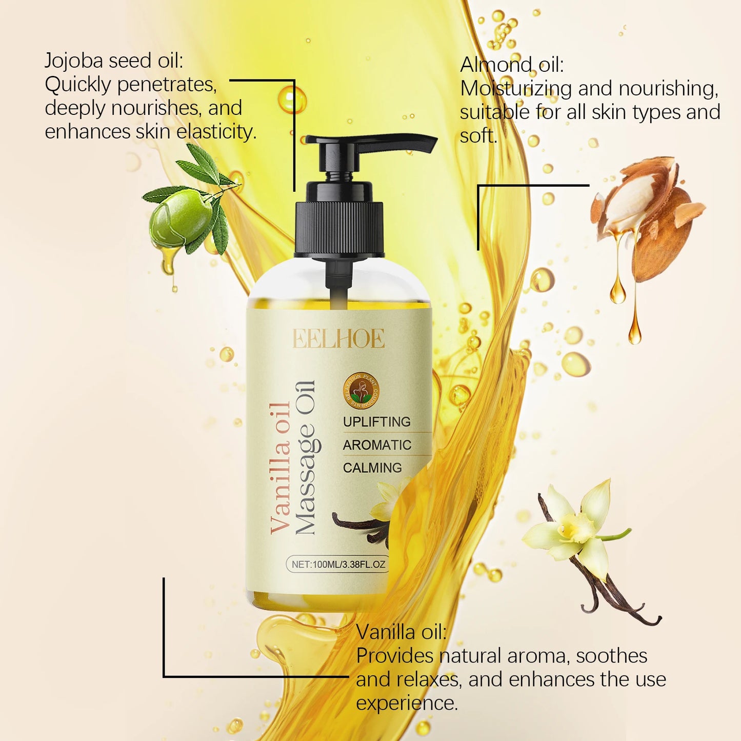 Vanilla Body Massage Oil