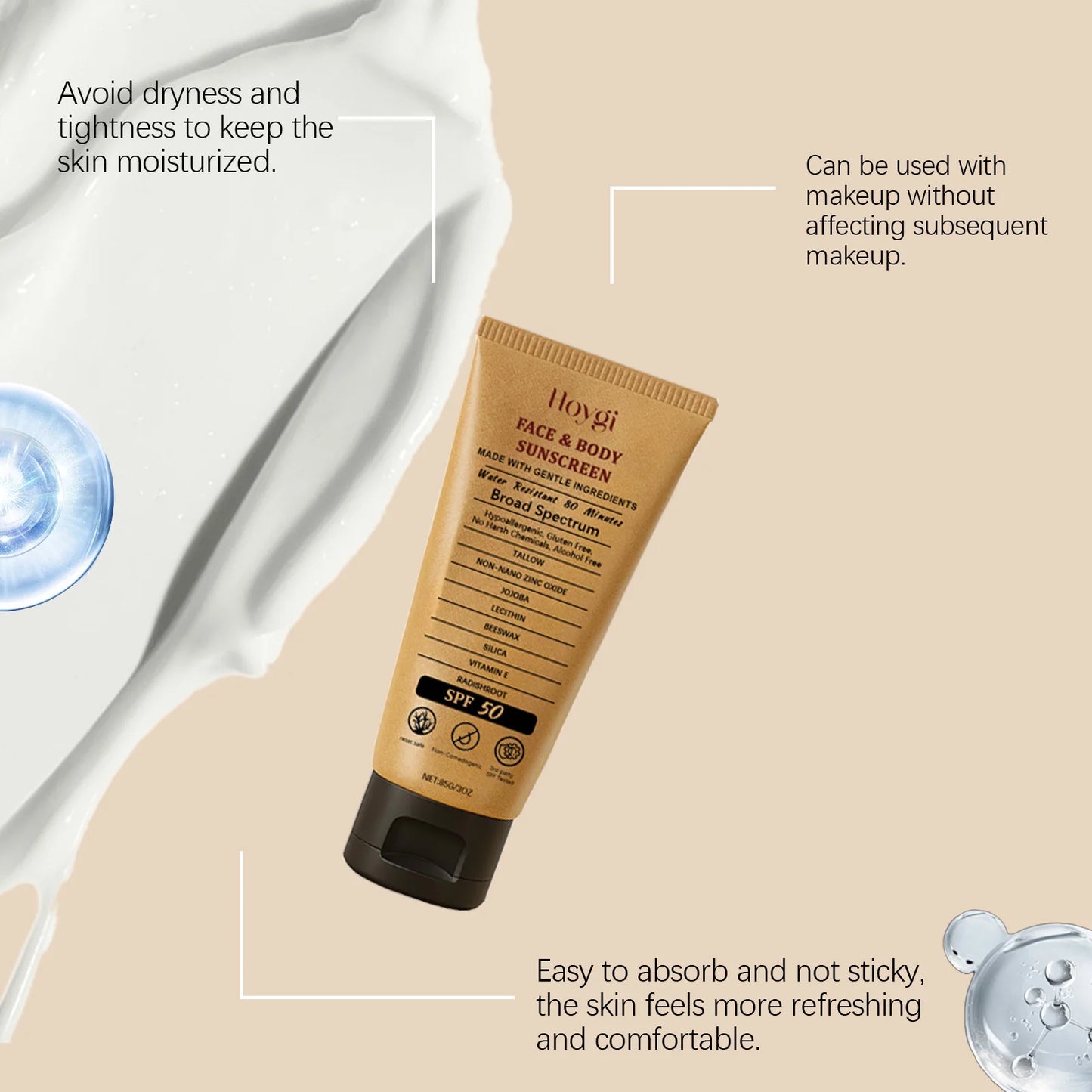 Beef Tallow Sunscreen Cream