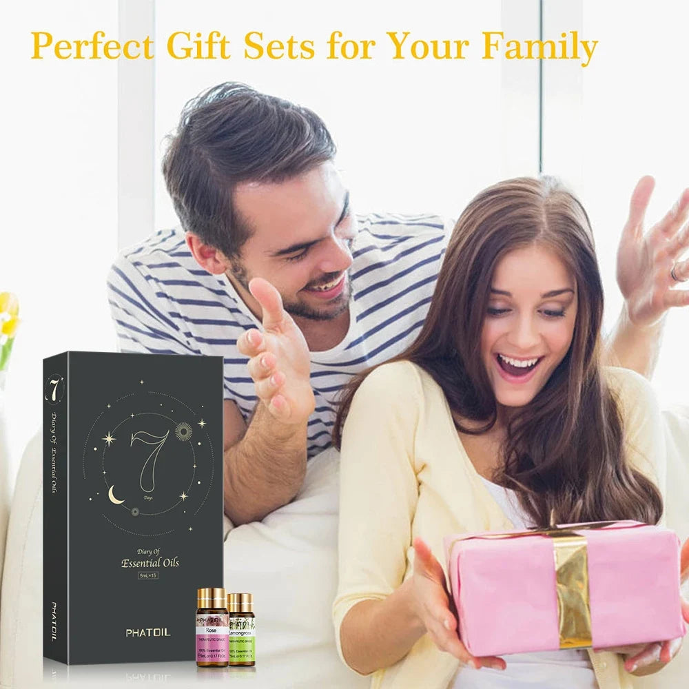 12 Pack Pure Essential Oils Gift Box