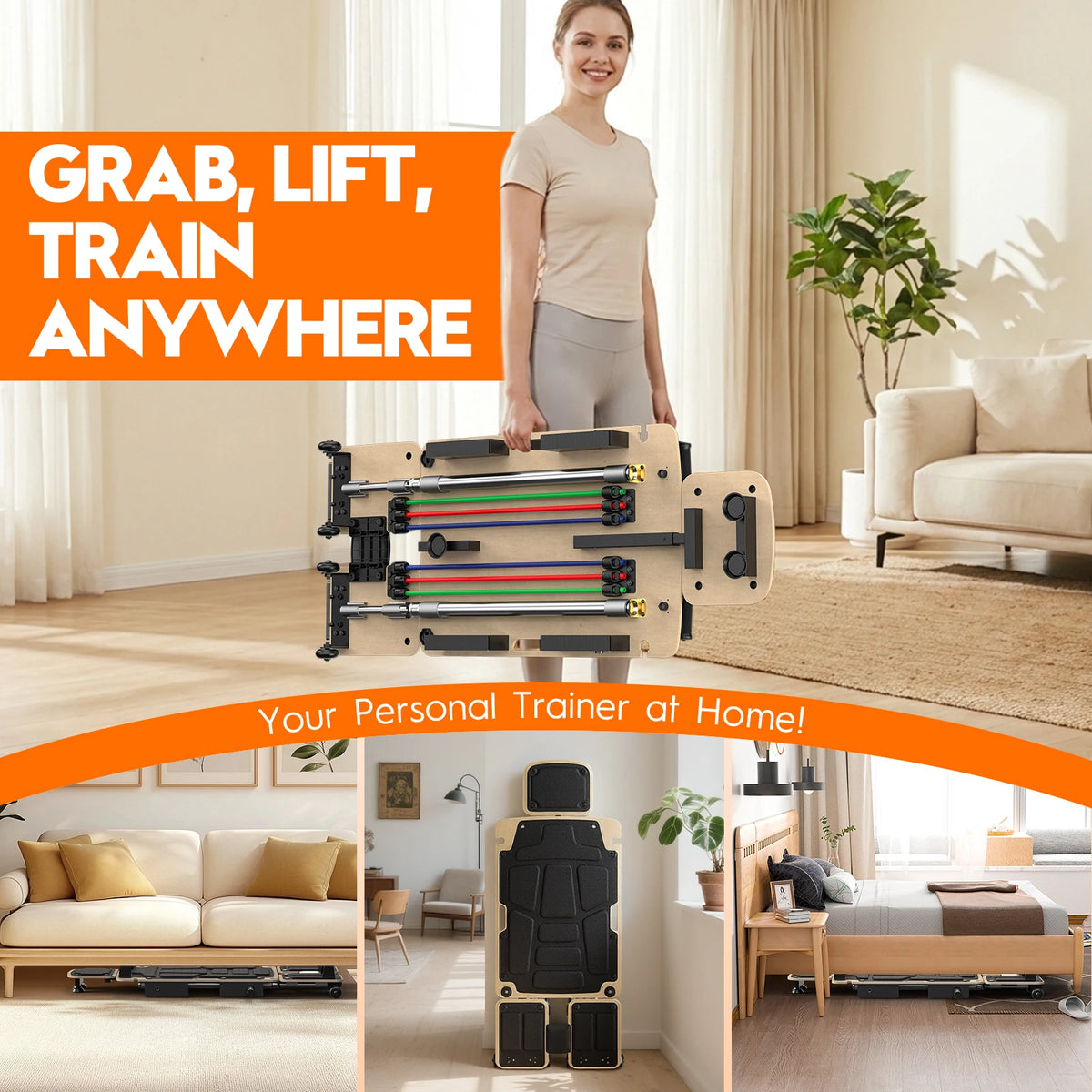 5-in-1 Pilates Reformer