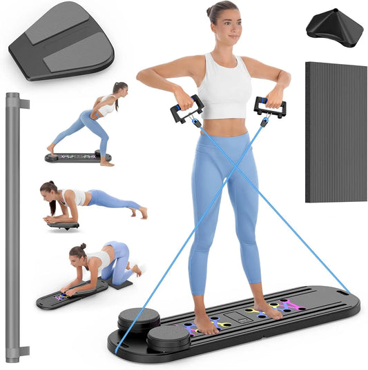 Foldable Pilates Reformer Set