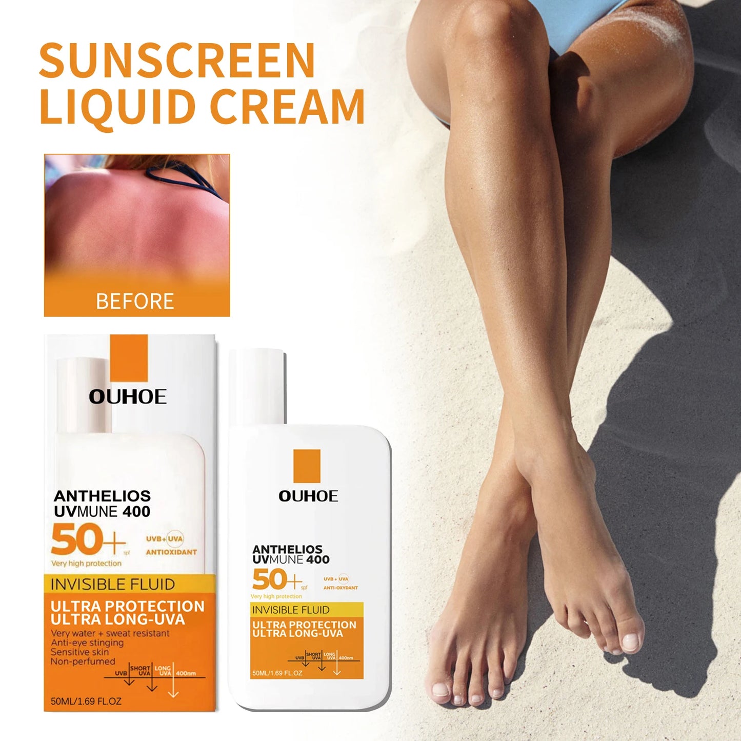 Anti UV Cream Sunscreen Lotion