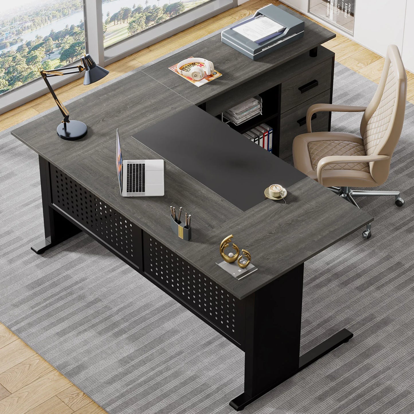 63 Inch Executive Desk
