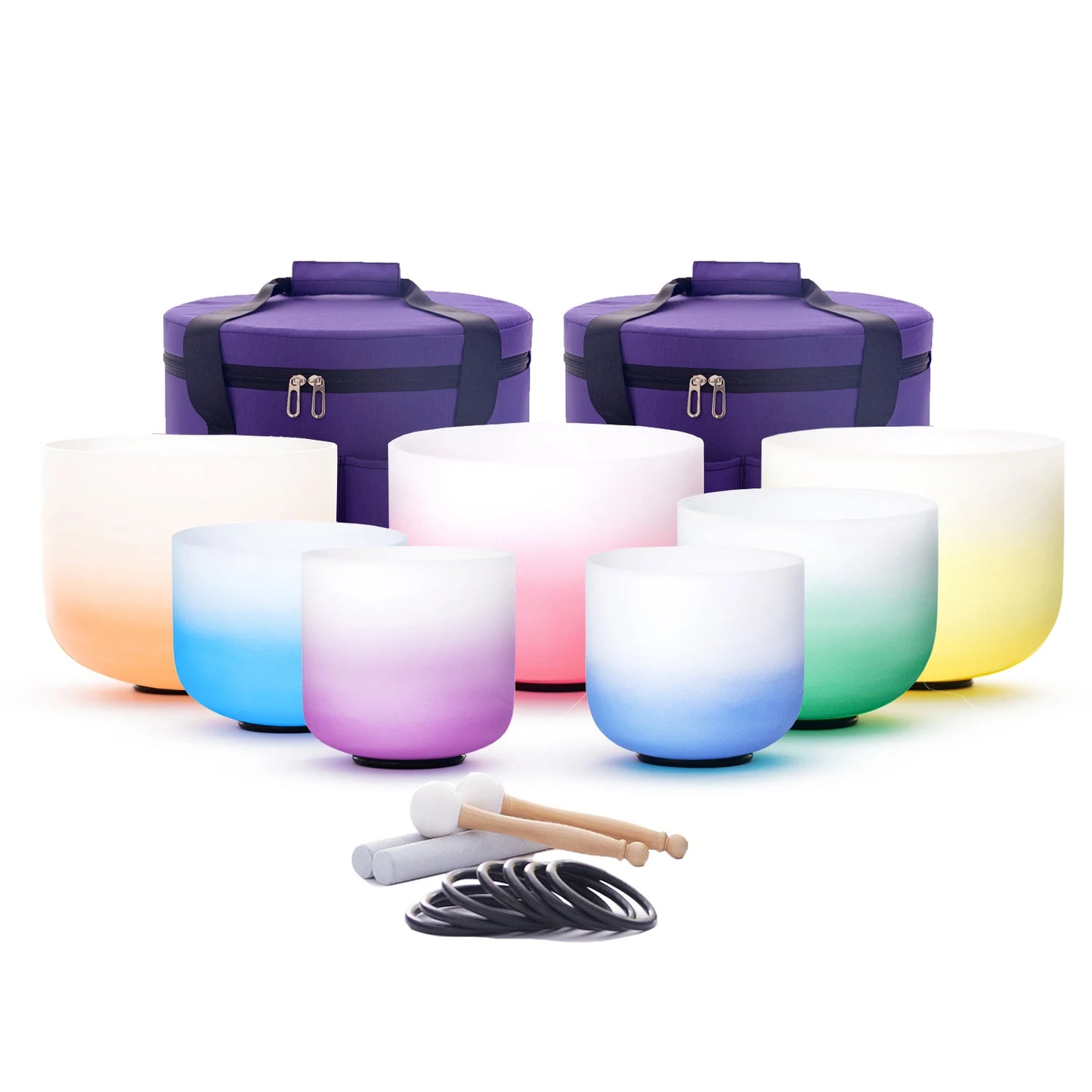 7 pc Crystal Chakra Bowls Set