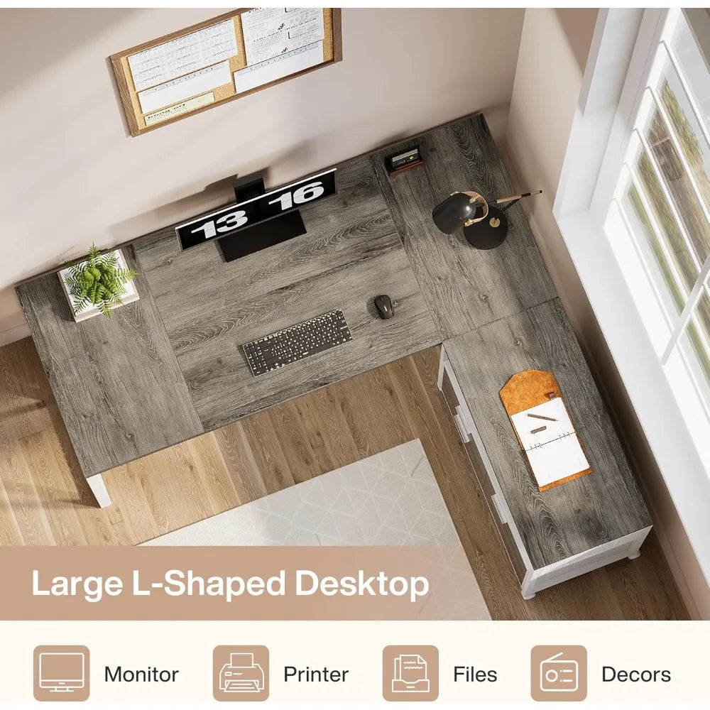 L Shaped Executive Office Desk
