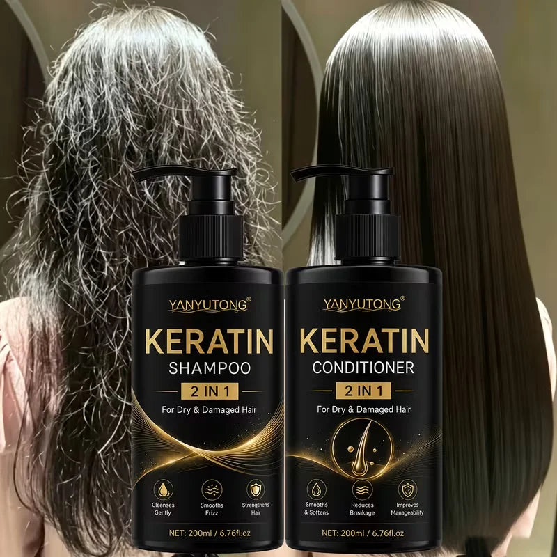 Keratin Shampoo and Conditioner