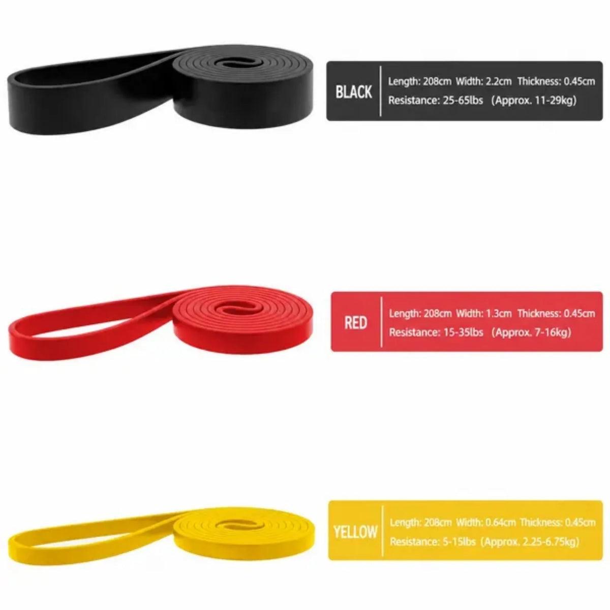 Set of 3 Loop Exercise Bands