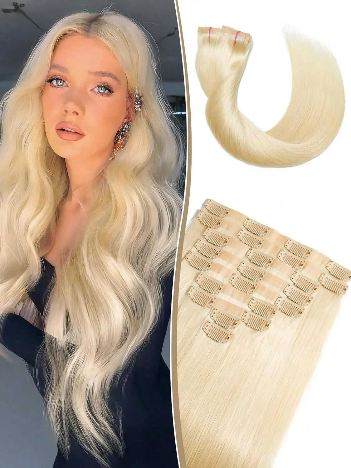 Blonde Clip In Extensions
