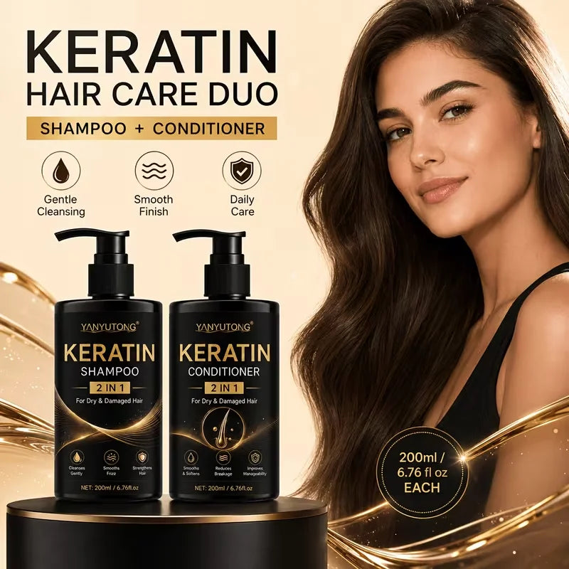 Keratin Shampoo and Conditioner