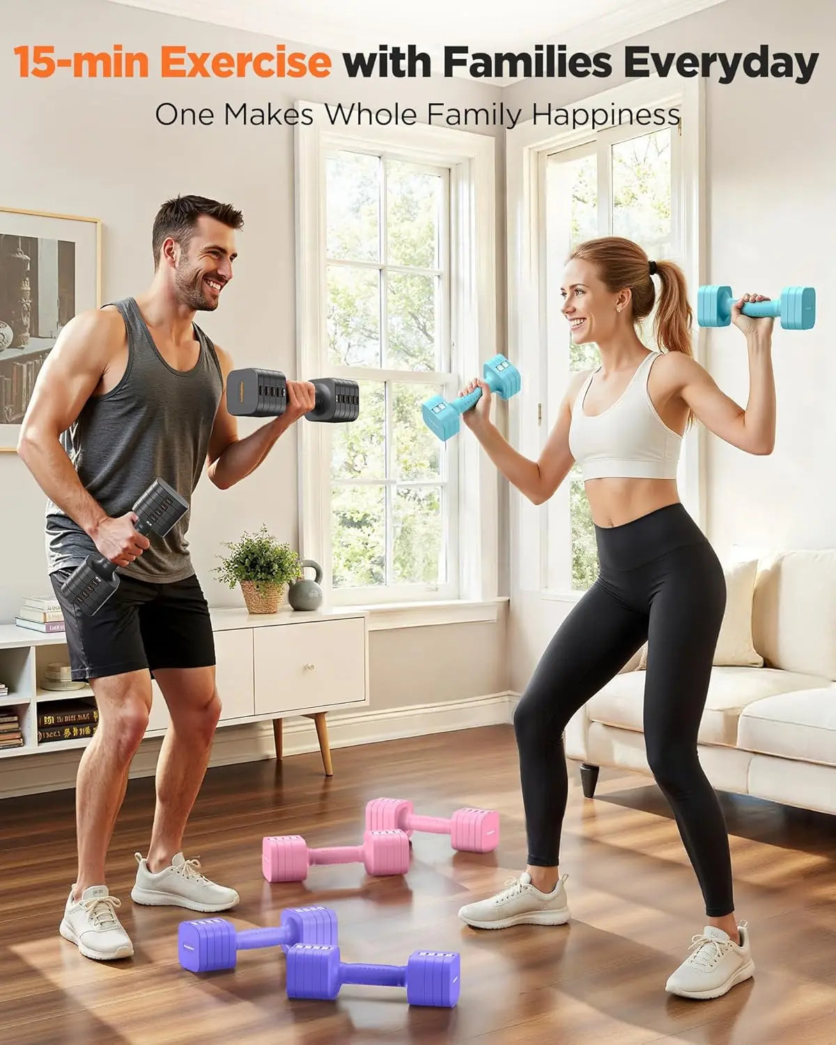 Adjustable Dumbbells Set