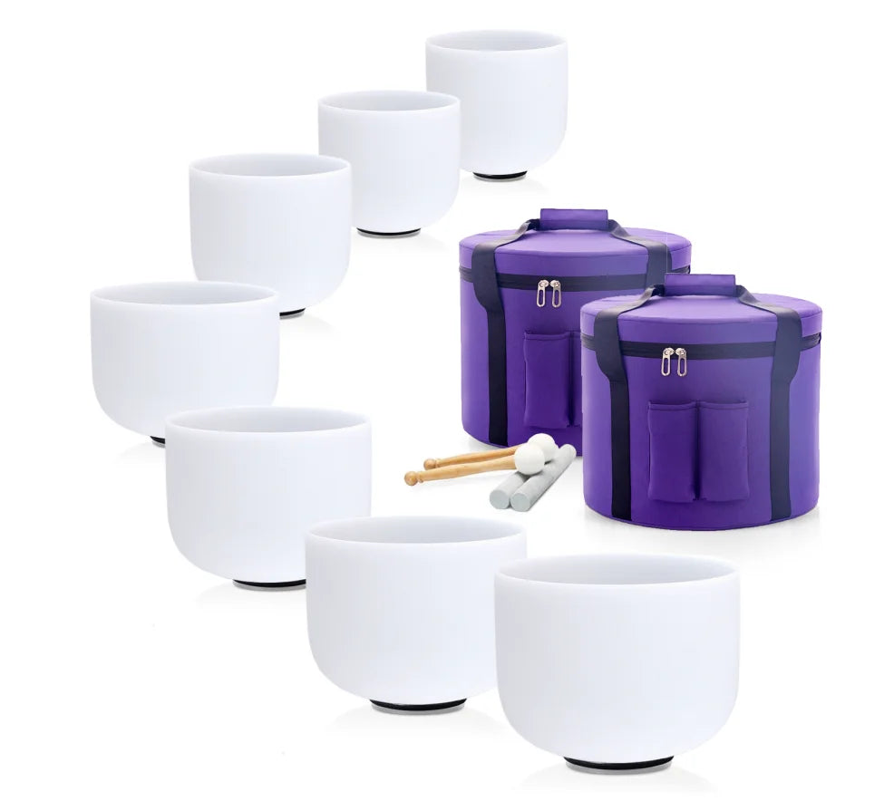 7 pc Crystal Chakra Bowls Set