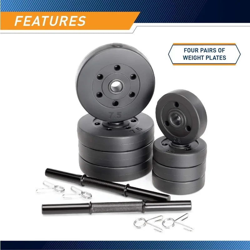Adjustable 40 Lbs Dumbbell Set