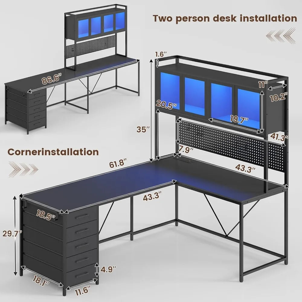 L Shaped Gaming Desk