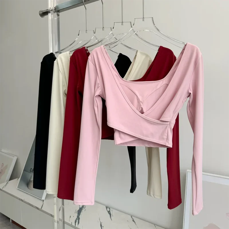 Crossed Back Yoga Top