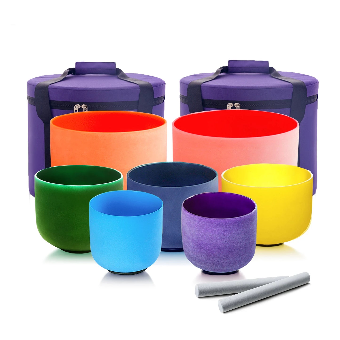 7 pc Crystal Chakra Bowls Set