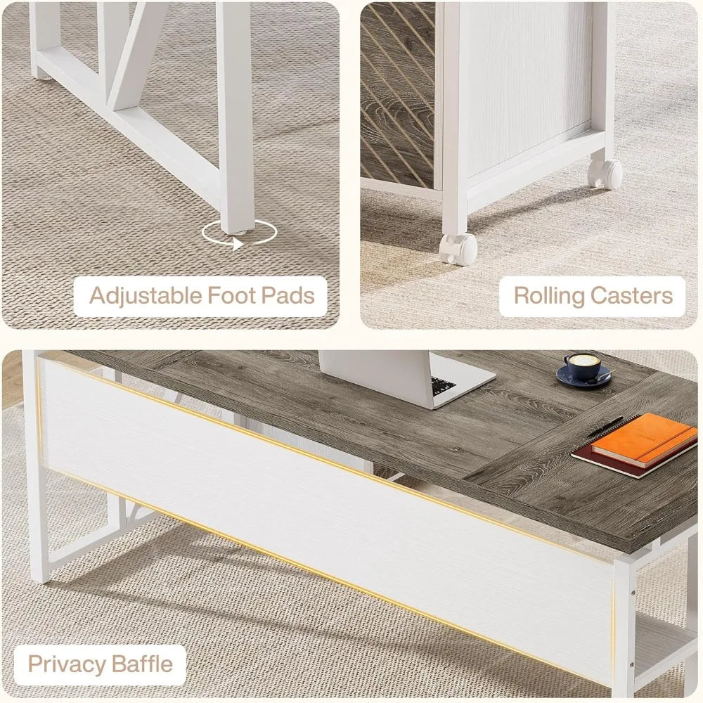 L Shaped Executive Office Desk