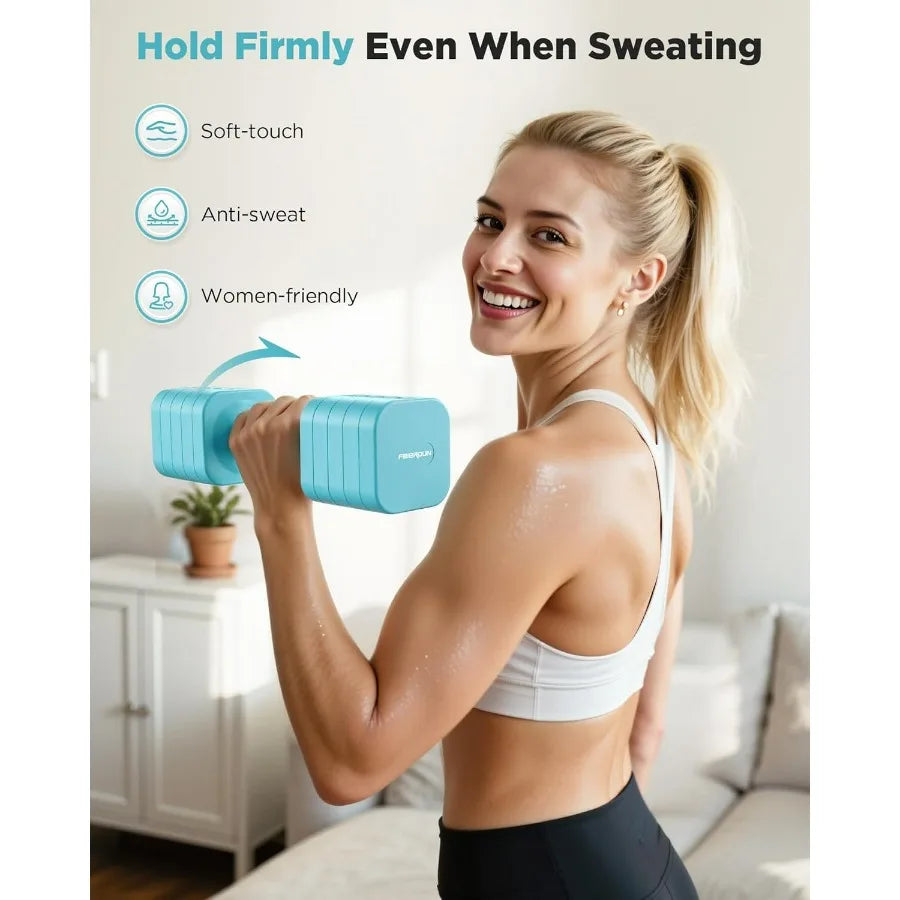 5-In-1 Adjustable Dumbbell Set