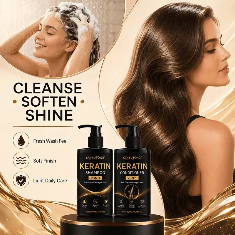 Keratin Shampoo and Conditioner