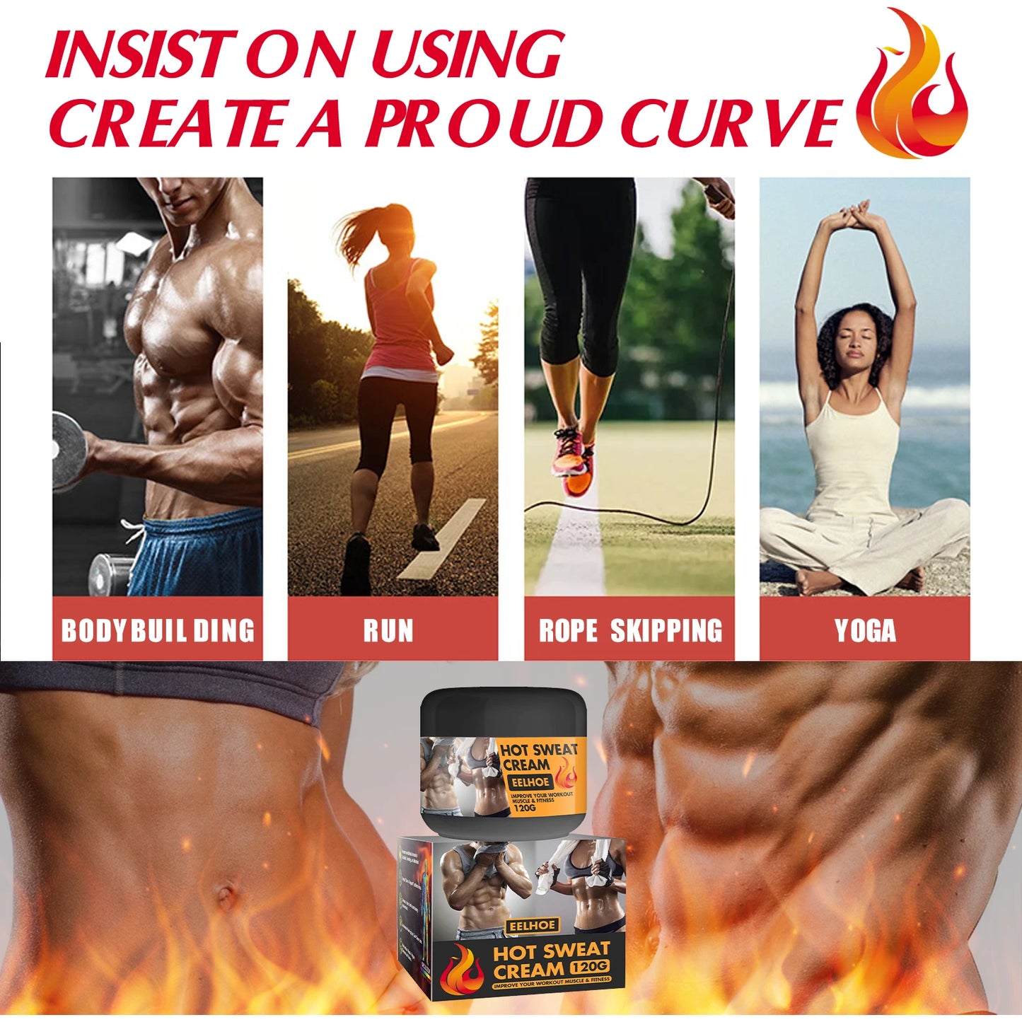 Hot Sweat Fat Burning Cream