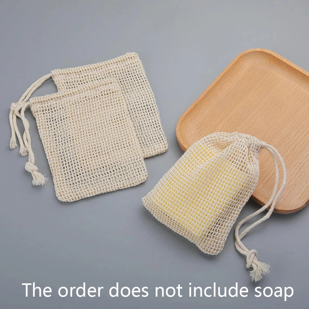 Natural Cotton Soap Saver Bag