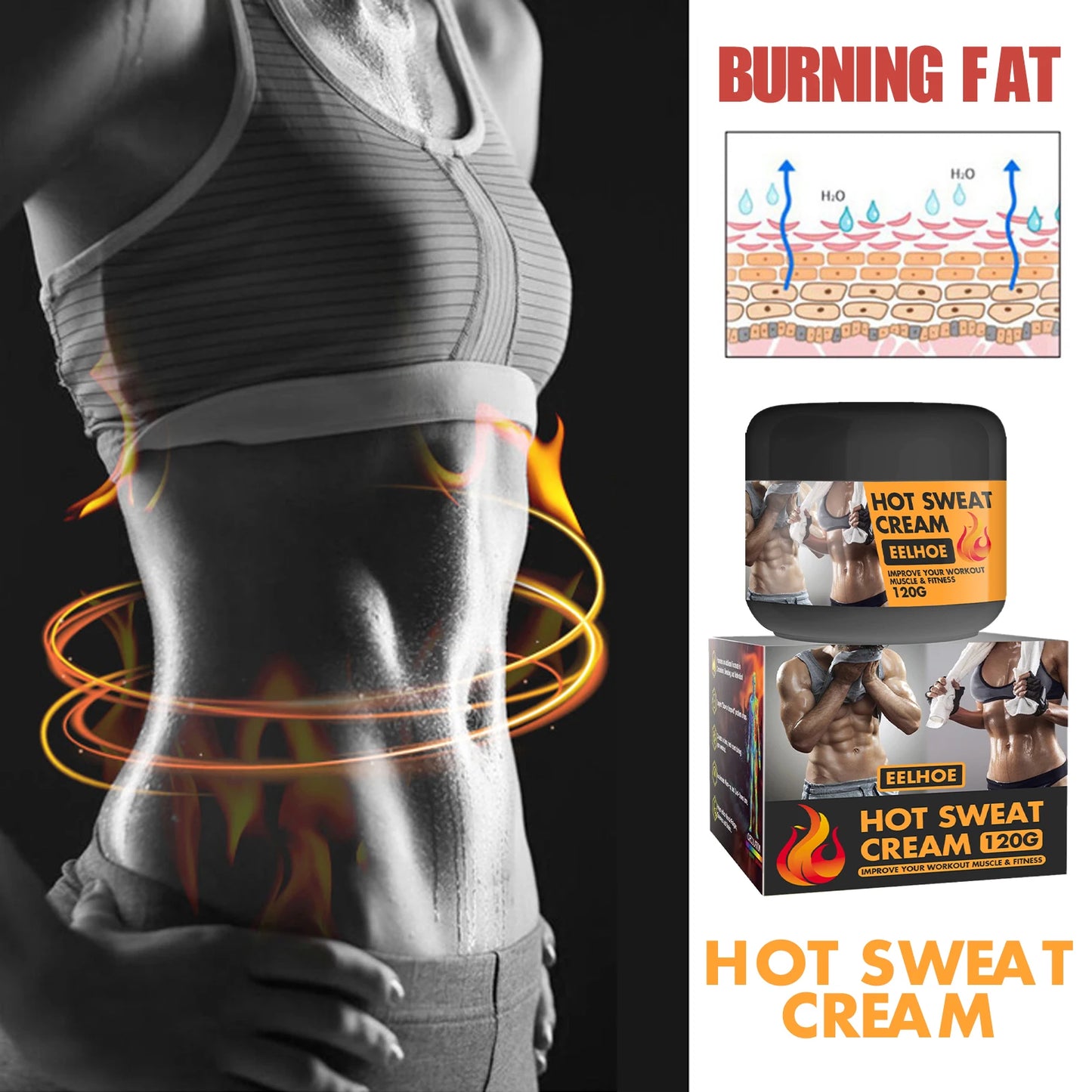 Hot Sweat Fat Burning Cream