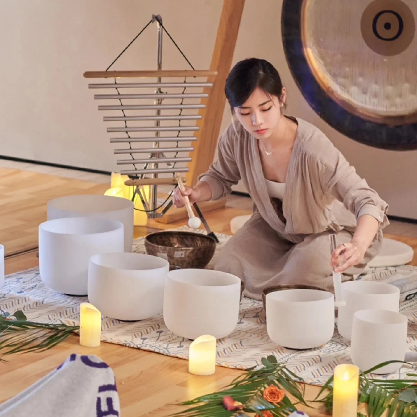 7 pc Crystal Chakra Bowls Set