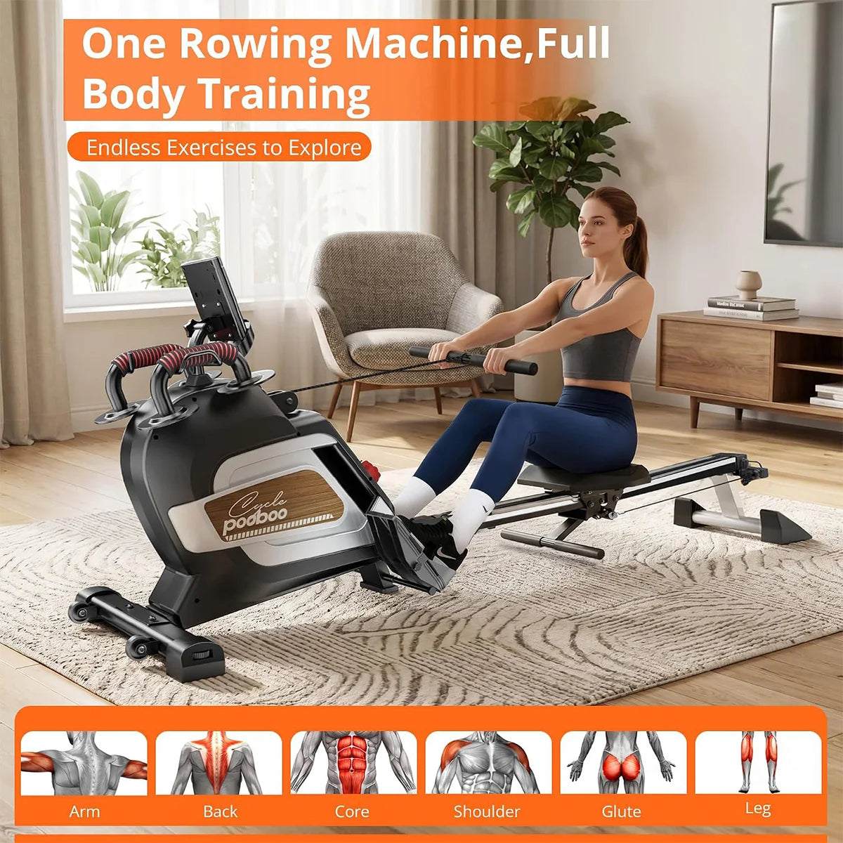 Foldable Rowing Machine