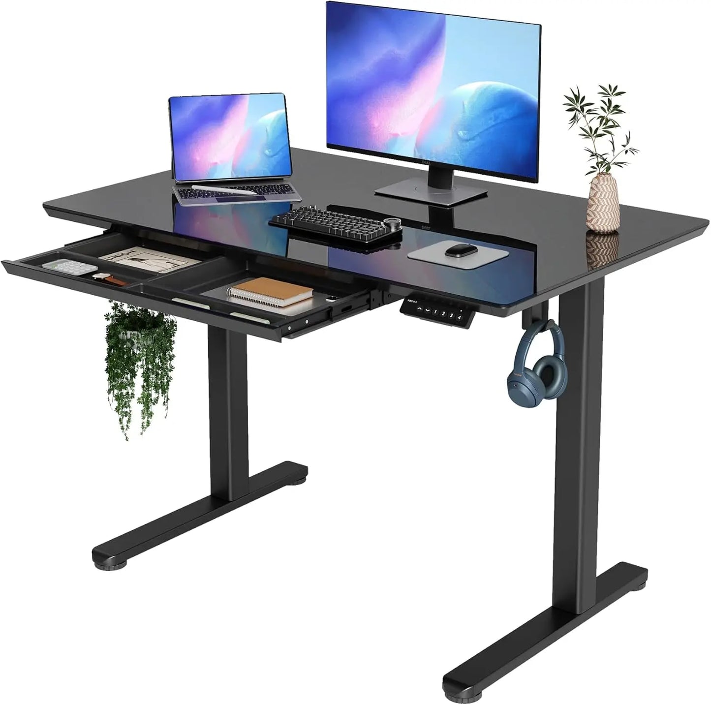 Glass Standing Desk
