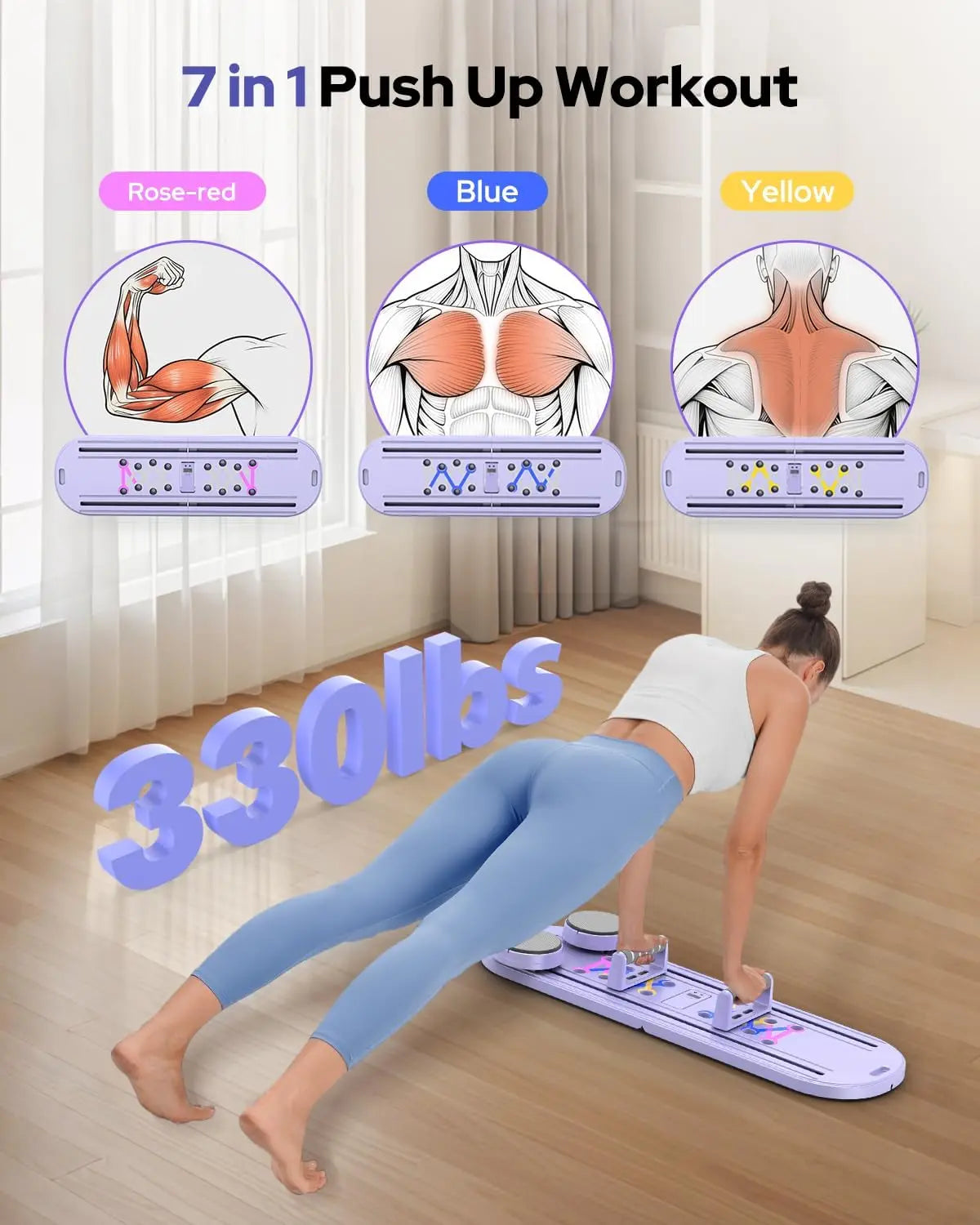 Foldable Pilates Reformer Set