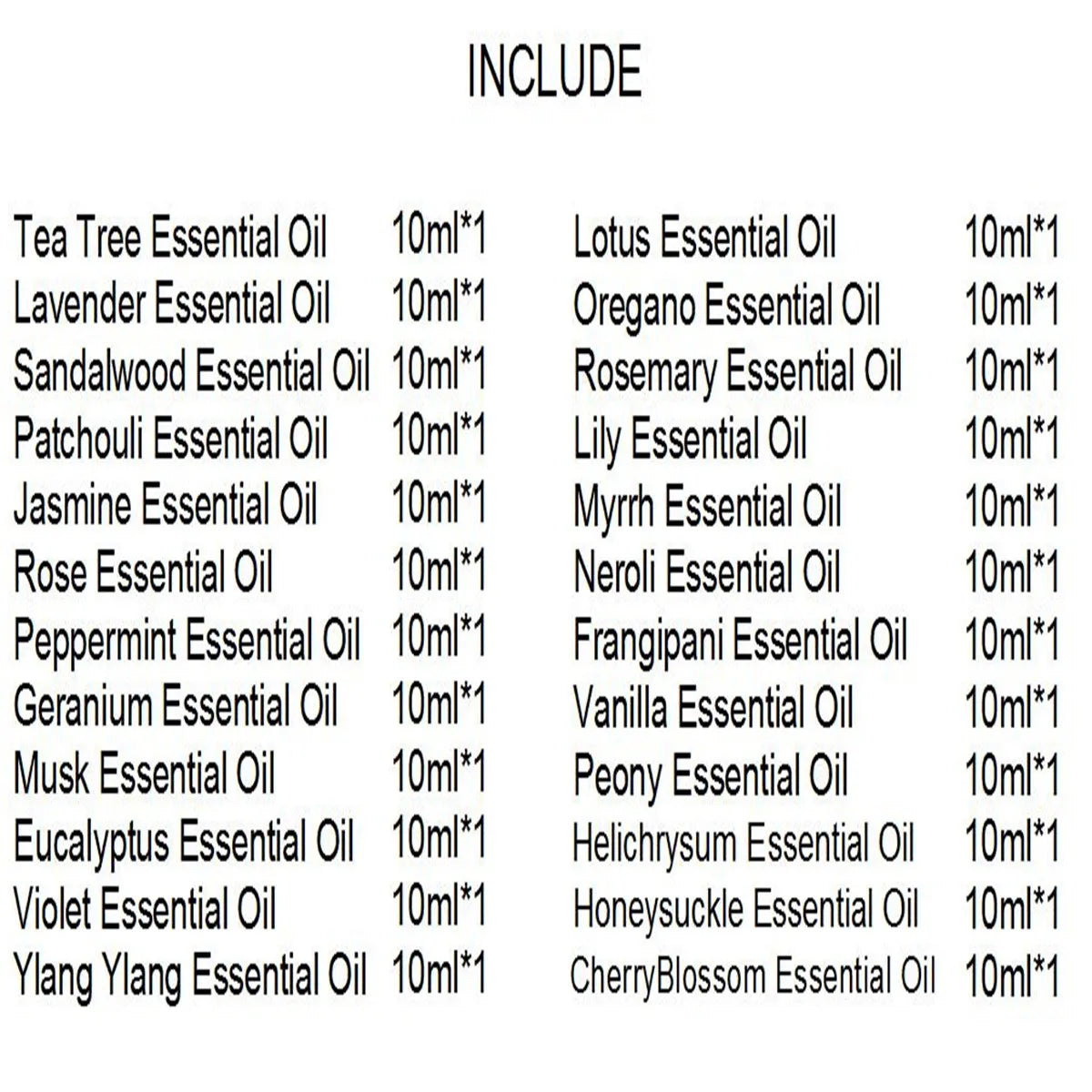 24 Set Essential Oils