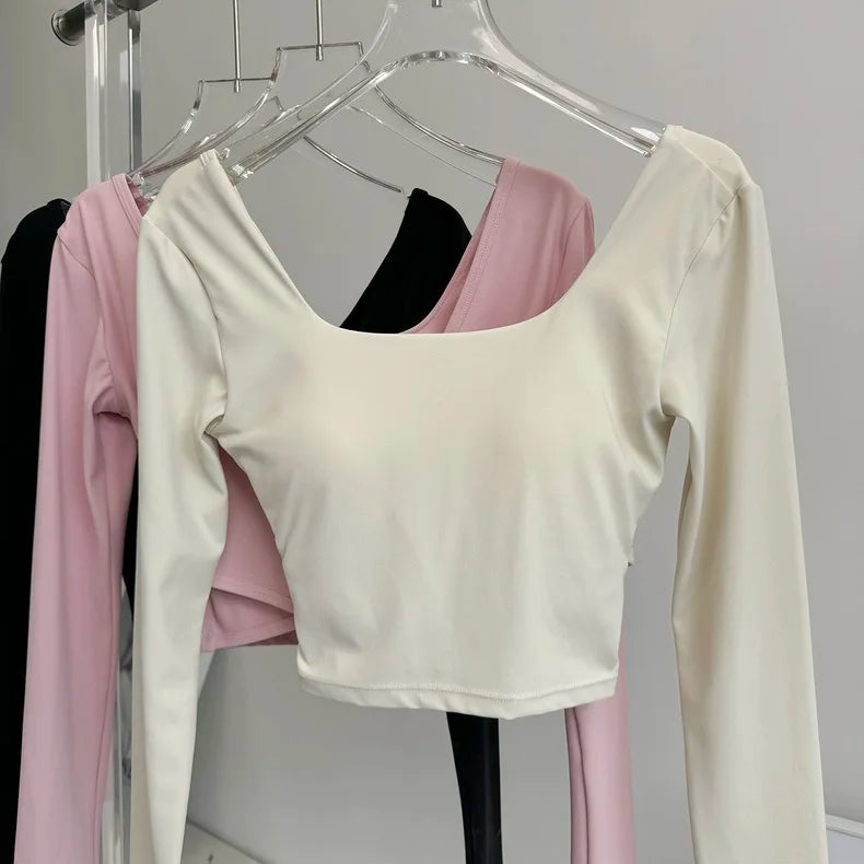 Crossed Back Yoga Top
