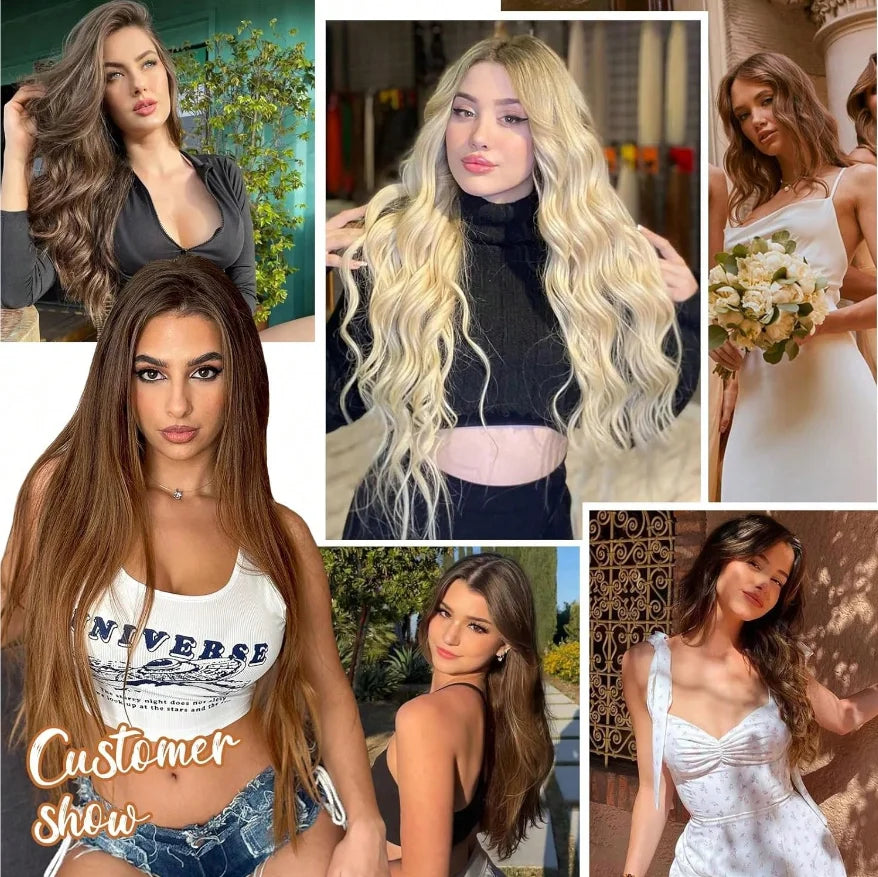 Blonde Clip In Extensions