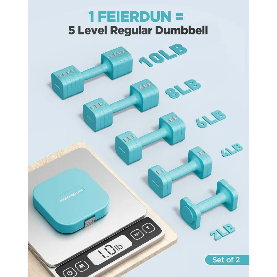 5-In-1 Adjustable Dumbbell Set