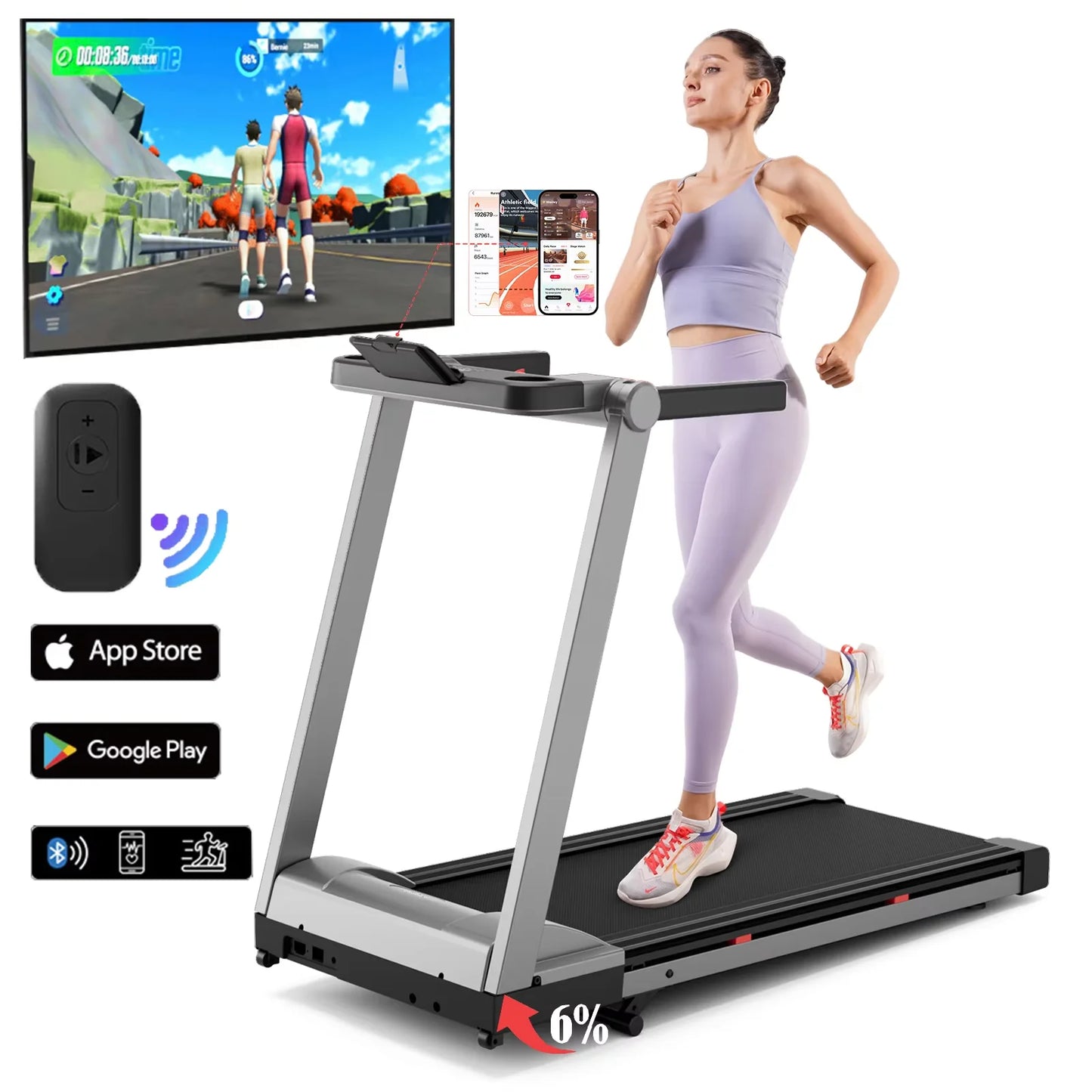 Foldable Incline Treadmill