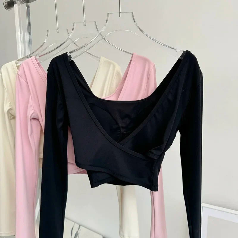 Crossed Back Yoga Top