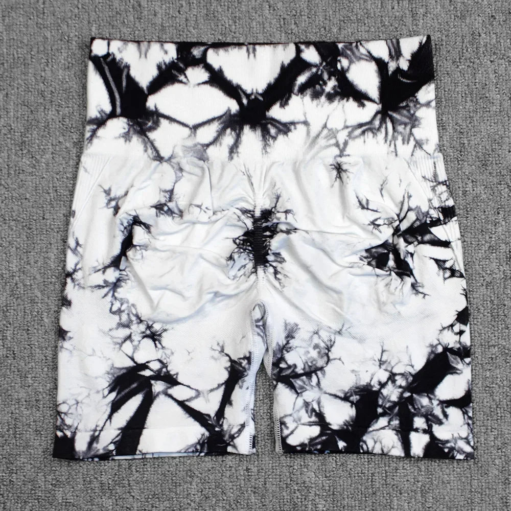 Tie-Dye Yoga Shorts for Women
