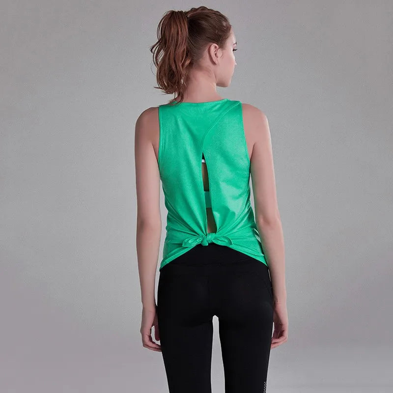 Womens Sleeveless Gym Tops