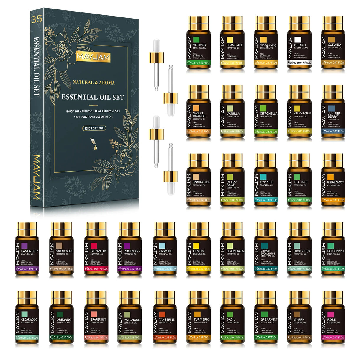 35pcs Essential Oils Set