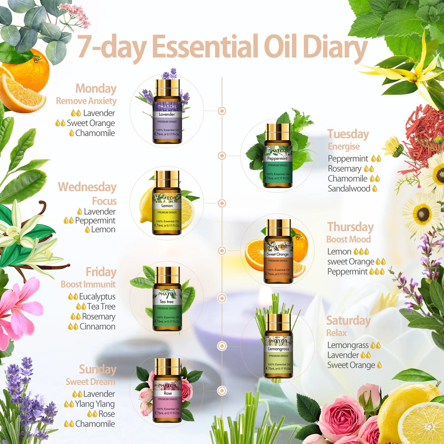 15 Piece Essential Oils Gift Set