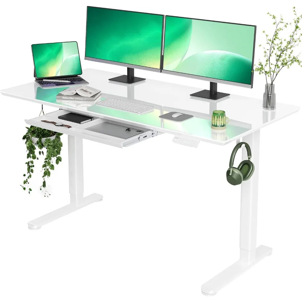 Glass Standing Desk